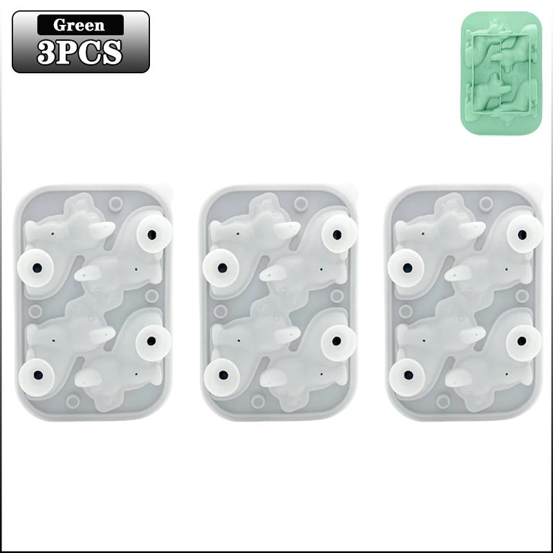 1-5PCS 3D Puppy Shape Silicone Ice Tray Dog Ice Cube Mold for Cocktails Whiskey Bourbon Easy Release Freezer Tray Bar Gift