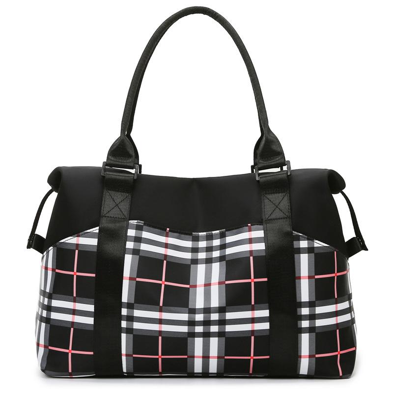 

Сумка для йоги и спортзала для женщин, дизайнерская брендовая дорожная сумка, нейлоновая дорожная сумка для аэропорта, большая вместительная одежда, сумка для праздника и выходного дня чёрный