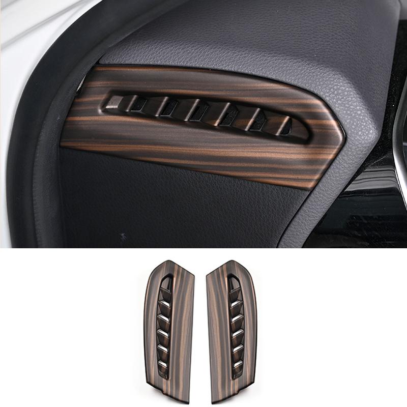 For Toyota Camry   Instrument Console Gear Water Cup Cover Air Vent Trims Car Interior Peach Wood Decoration