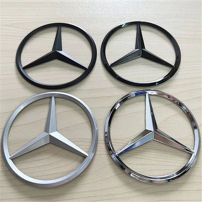 Adesivo Emblema Distintivo per Bagagliaio Posteriore Auto 9cm Per Mercedes-Benz W205 W211 N2PP GLC Decalcomanie Emblema Posteriore Auto Modanature Interne HBT-BENC WT3