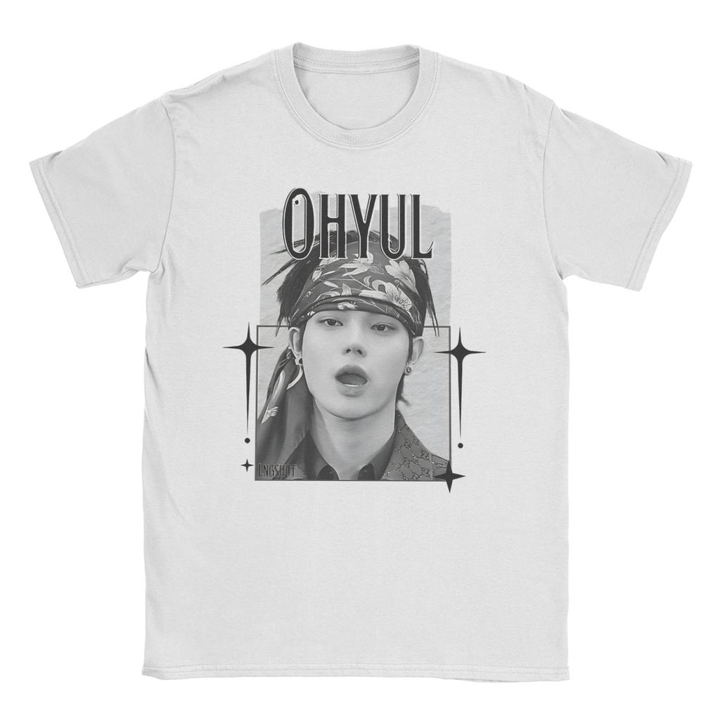 Lngshot Woojin Rising K-Pop Hip-Hop T Shirt Unisex 100% Cotton Amazing T-Shirts Crewneck  Tees Short Sleeve Tops Birthday Present