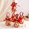 Perlenanhänger Rose Blumen Kordelzugtasche Floral Festlich Zuckertüte Süß Ins Leinwand Handgelenktasche Party