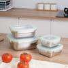 304 Stainless Steel Square Fresh-keeping Box Leak-proof Food Storage Container  Preparing Meals