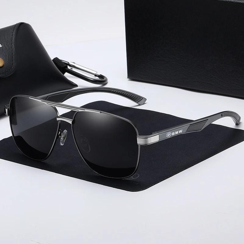 Car Sticker Hot 2025 For BMW 50th Emblem Goggles Polarized Pilot Sunglasses Men Women Driving Fishing Outdoor Sports Beach Sun G