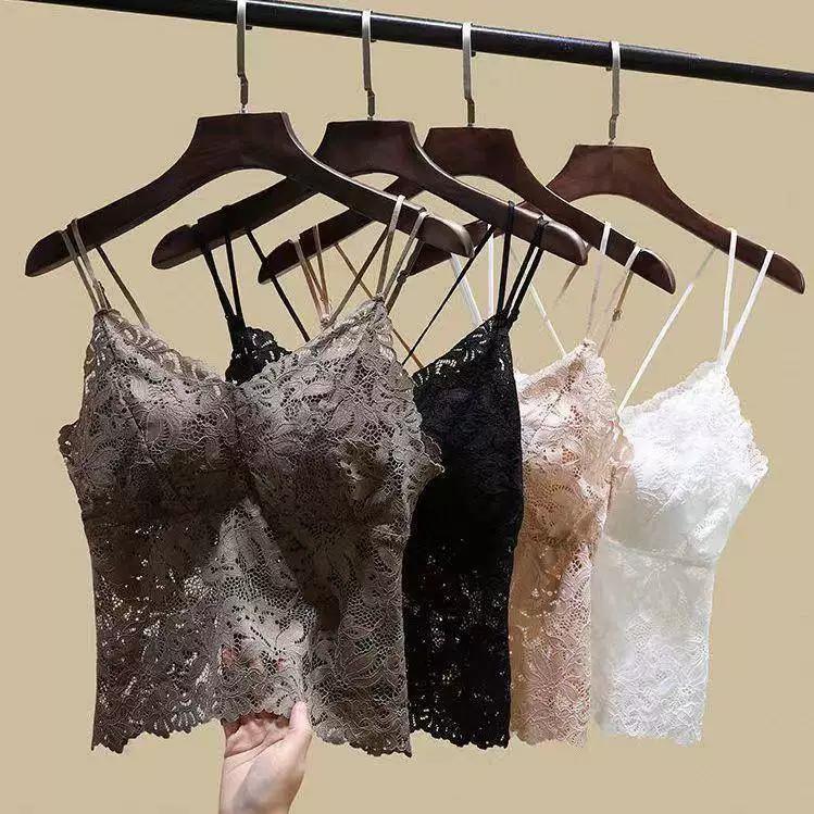 Lace Backless Camisole for Women, Summer Outerwear and Innerwear with Built-In Bra Pads, 2025 New Style Base Layer