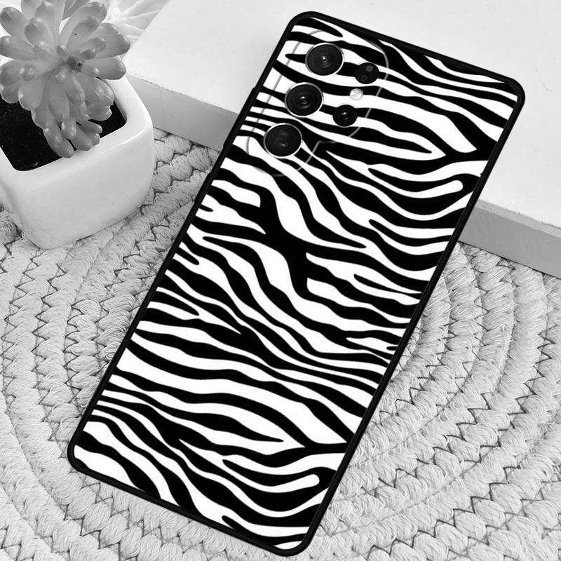 Zebra Pattern Animal TPU Phone Case For Samsung Galaxy note 10 pro S26 S25 S24 S23 S22 Ultra Plus S21 FE S20 Shockproof Cover