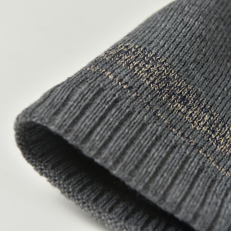 Light board knitted hat Winter men's wool hat Brimless pullover hat Cold hat can be designed