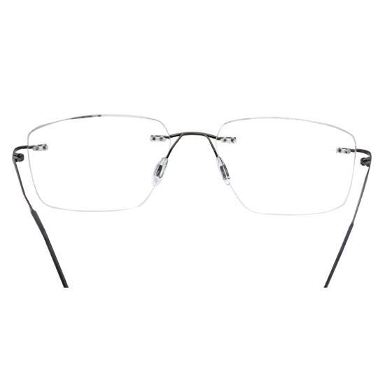 RSINC Smarty Rimless OD Light Weight Rectangular Unisex Eye Frame for All Ages (Black, Medium) GSJ078 54-18-140