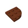 50g/43pcs 30357 Canto Arredondado Bloco 3 X 3 Acessórios de Cor Moc Compatível com Tijolo Curvo Brinquedos DIY Para Criança Peças Técnicas