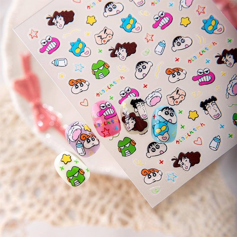 SKY Crayon Shin-chan 3D Embossed Nail Art Stickers & Accessories Set