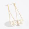 Japanese And Korean Personality Peas Transparent White Women Crystal Earrings Jewelry Lover Tears Brincos