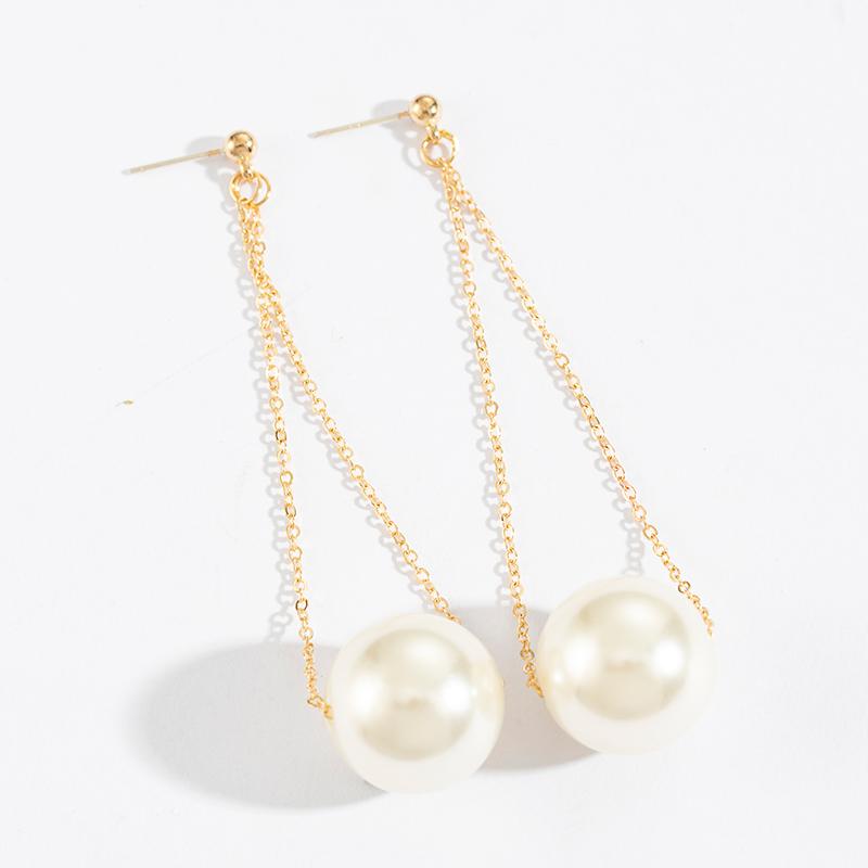 Japanese And Korean Personality Peas Transparent White Women Crystal Earrings Jewelry Lover Tears Brincos