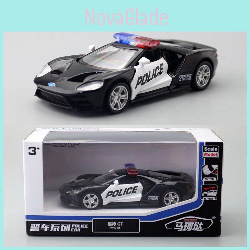 Alloy Car Model Ford Gt Police Car For Kids And Adults