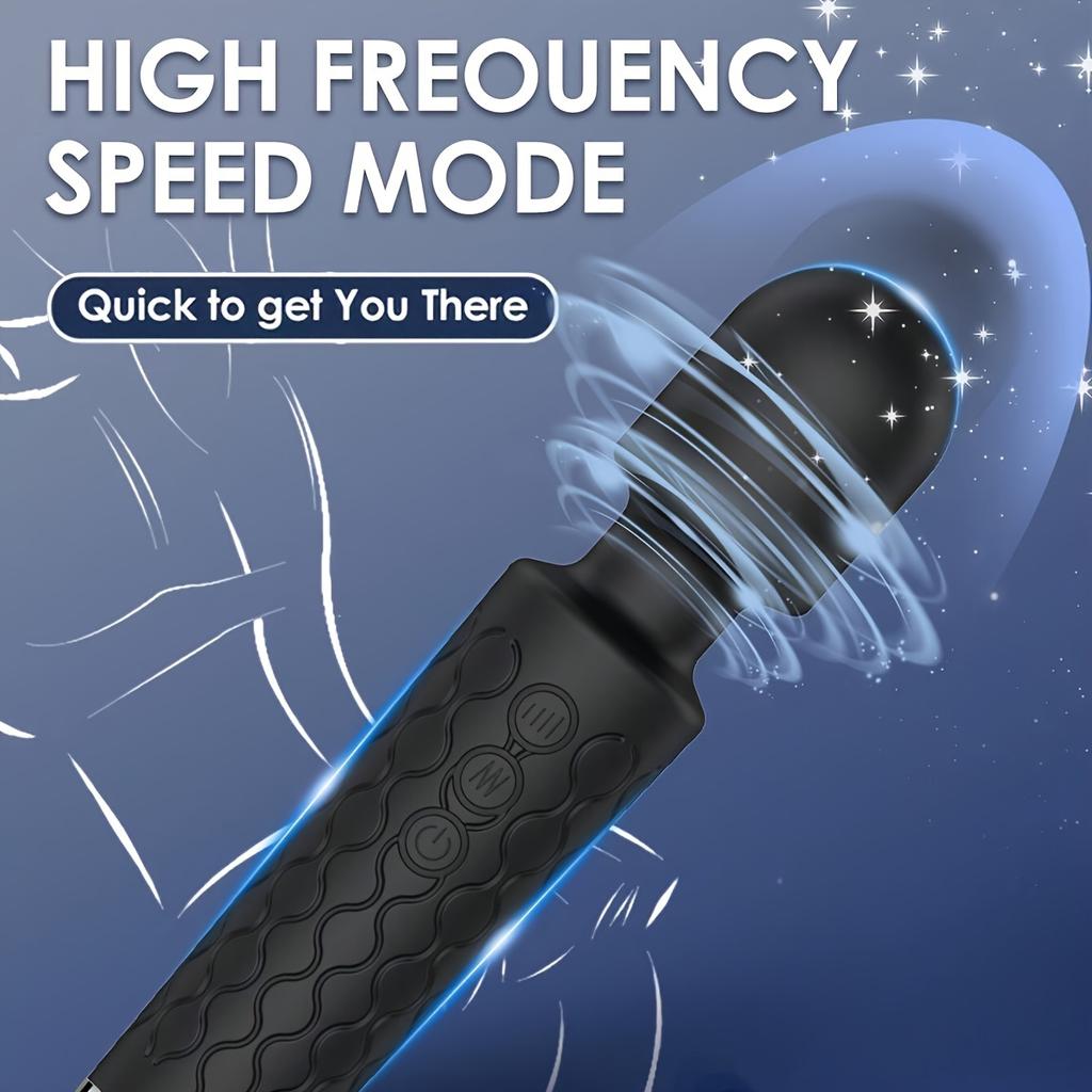 Handmassagegerät Wiederaufladbares Handmassagegerät für Tiefengewebe Nacken Rücken Vibrator Stab G-Punkt Klitoris Stimulation Sexspielzeug für Erwachsene für Brustwarzen