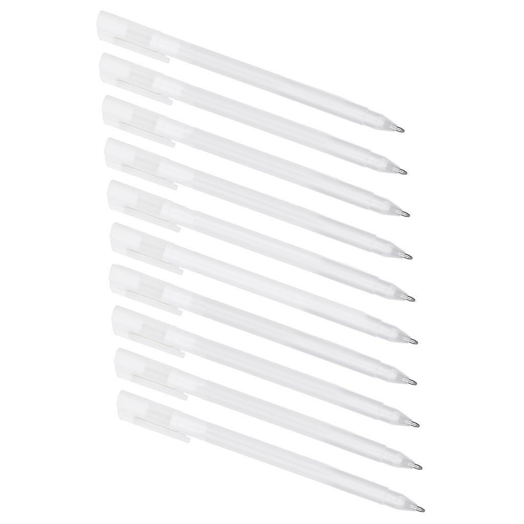 10Pcs High Light White Pen DIY Highlighter Marker Black Card Stationery Art Supplies