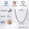 Chunky Miami Cuban Chain Necklaces for Men Women,Silver Color Stainless Steel Metal Chain Collar,Basic Classic Jewelry Gift