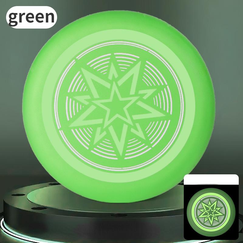 

Спортивный светящийся фрисби-бумеранг, уличные детские качели для родителей и детей, летающая тарелка, игрушка, экстремальный профессиональный соревновательный фрисби 20x20x4cm зелёный