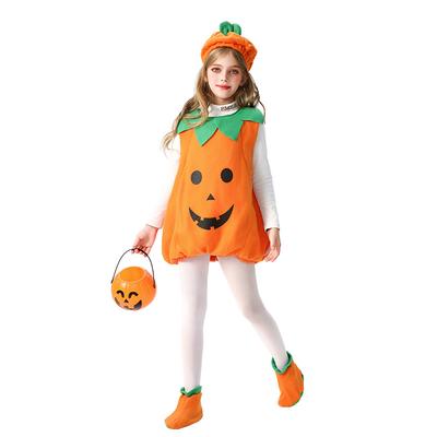 Halloween Pumpkin Costume Children's Cosplay Costume Pumpkin Baby Children's Costume Witch Costume Stage Performance Costume