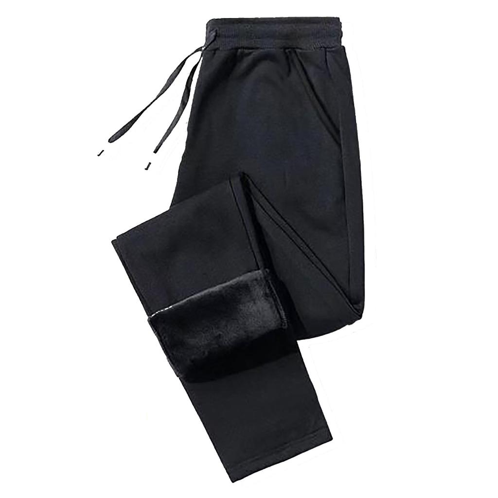 Pánské a dámské zimní kalhoty Ležérní kalhoty s fleecem Silné tepláky Teplé fleecové tepláky.(vázání Nohy)