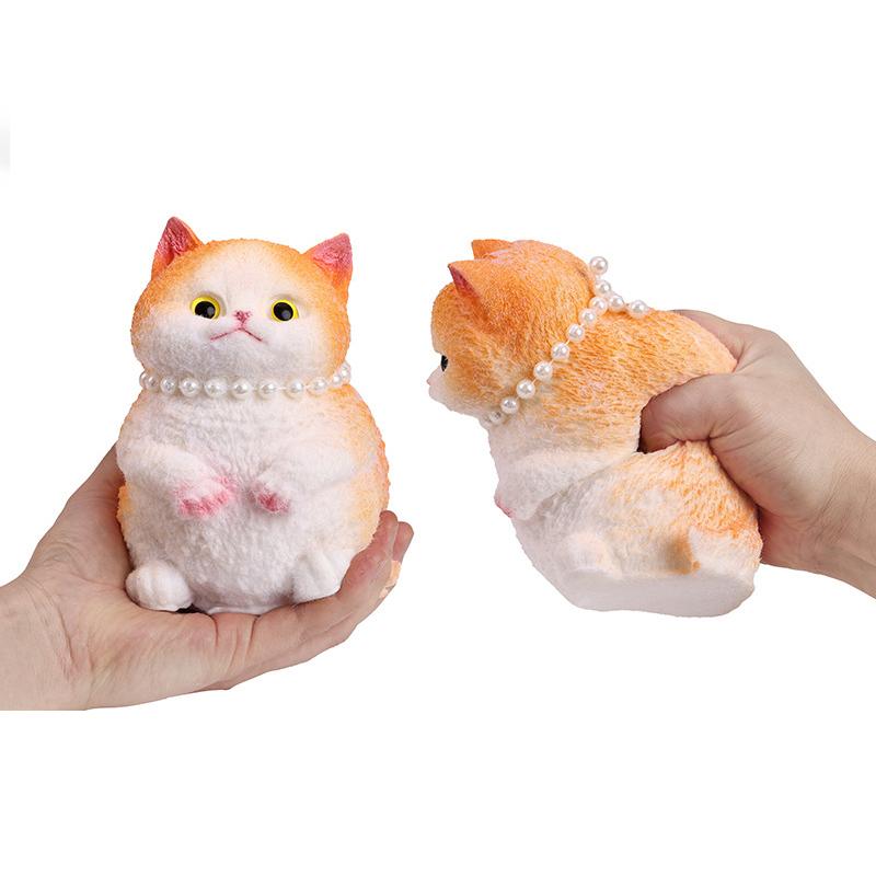 Squishy Cat Squeeze Toy Cute Kitten Antistress Fidget Toy Stress Relief Toy for Kid Adults Anxiety Relaxation Birthday Gift Taba