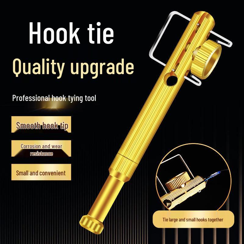 Quick Hook Tying Tool: Manual Knot & Inner Line Guide for Fishing Hooks