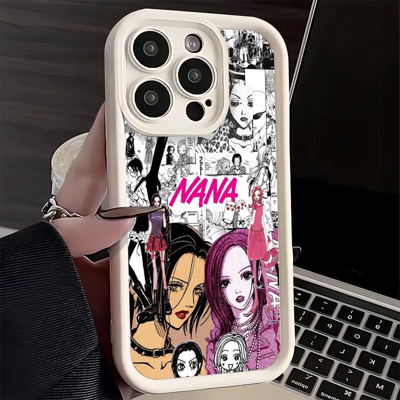 

Phone Case for iPhone 17 Air 16E 15 16 Pro Max NaNa Osaki Anime Cover 14 Plus 13 12 Mini Soft Shell Silicone Fundas iPhone 12