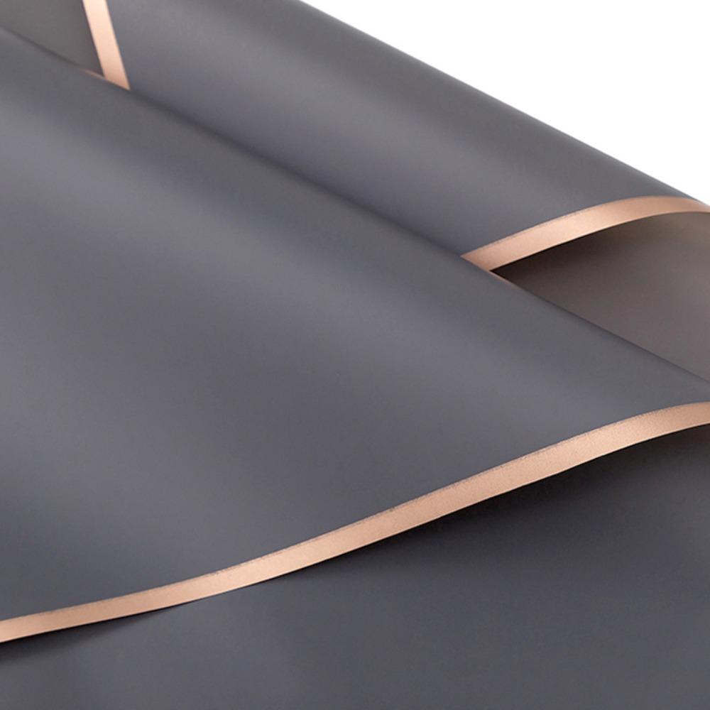 20 Sheets 9 Colors Flower Wrapping Paper Waterproof Gold Edge Bouquet Wrapping Paper Half Transparent