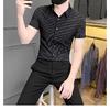 2024 Lässiges kariertes Revershemd für Männer mittleren Alters und junge Männer, Business-Casual-Modejacke für Männer