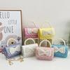 Mini Bow Crossbody Bag Korean Style Children Coin Purse Simple Pearl Handbag  Kids