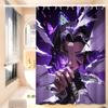 Shinobu Pattern Bathing Curtain Bathroom Shower Curtain Waterproof With 12 Hooks Home Deco