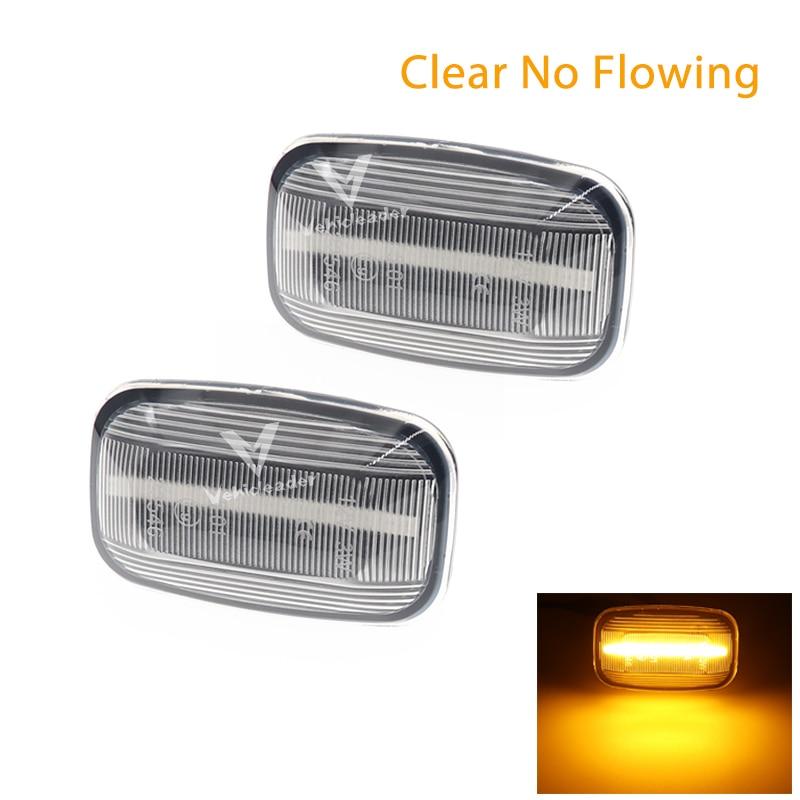 

2 шт. динамические светодиодные боковые габаритные фонари, 12 В, плавный указатель поворота, боковой повторитель для Toyota Landcruiser 70 80 100 серии