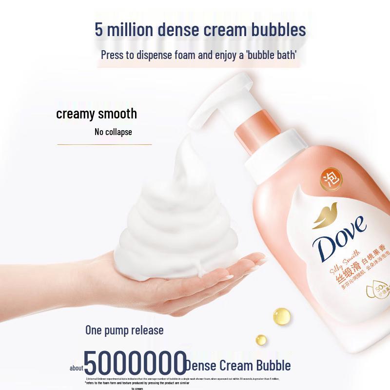 DOVE White Peach Fruit Fragrance Silky Smooth Shower Foam