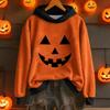 Ladies' Casual And Fashionable Color Blocked Long Sleeved Hooded Warm Shirt Loose And Comfortable Hoodie