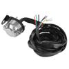 7 Pin European Trailer Connector Socket Wiring Plug 2m Cable for Commercial Vehicles Semi Trailers