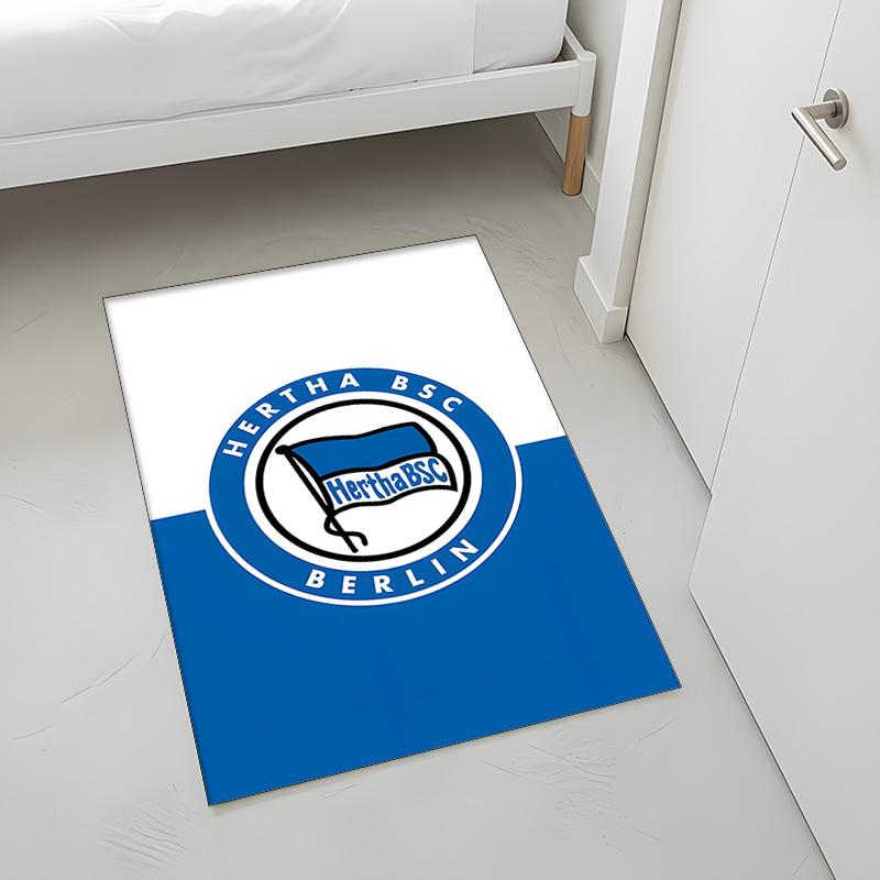 Hertha Berliner Sport Club (5) Rug Suitable For Living Rooms Bedrooms Computer Rooms Dining Areas And Placement Under Tables And Chairs Also An Ideal