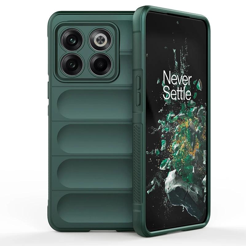 For OnePlus 10T 11 12 5G Back Cover Phone Case Soft Liquid Silicone Anti-fall Shockproof Protect Funda Coque
