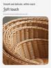 Rattan-Style Angled Bread, Fruit & Snack Display Basket