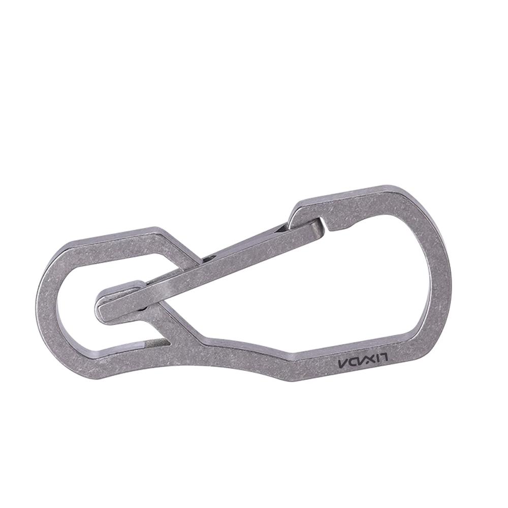 Key Carabiner Quick Release Small Outdoor Climbing Carabiner Clip for Keys Ti Alloy TC4 Load Bea  10KG 5mm Thickness Key   Carabiner