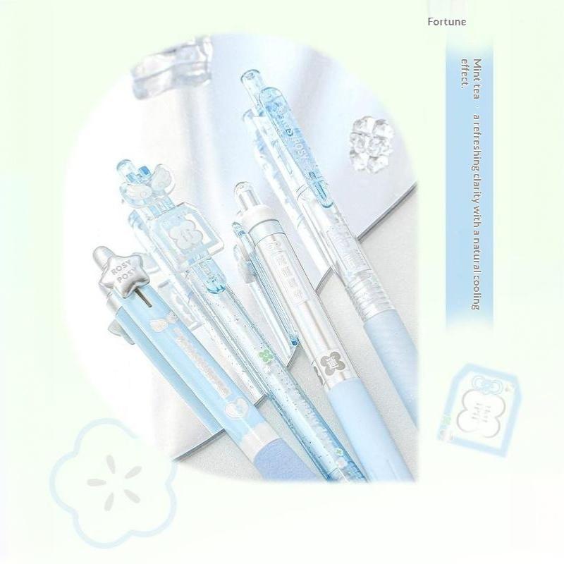 4Pcs/Set Japanese Cute Ins Inspired Scented Gel Pens Instant Dry 0.5Mm Smooth Ink For Exam Writing Sweet Aesthetic Pastel Pens