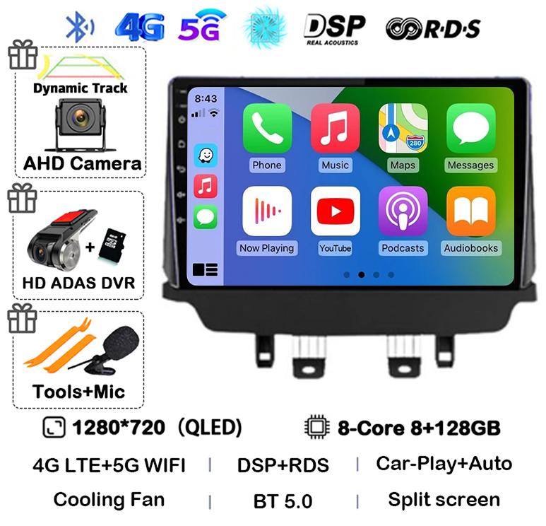 Android 14 Wireless Carplay Auto Car Radio For Mazda CX-3 CX3 Mazda 2 DK 2014 - 2021 Multimedia Video Player GPS Stereo WIFI+4G