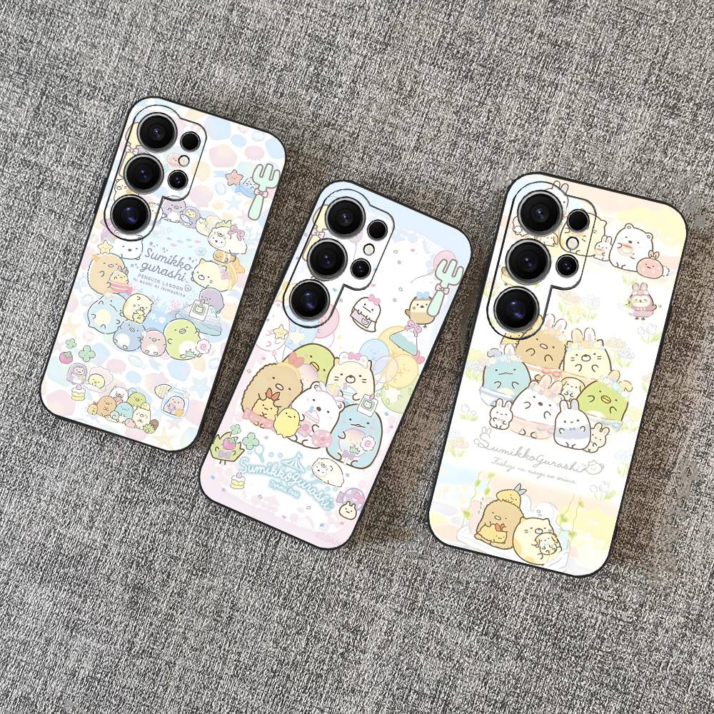 Anime S-Sumikko G-Gurashi Phone Case For Samsung S 24 fe 25 Ultra plus 20 lite 21 30 22 23 24 22 Ultra 5G Fundas