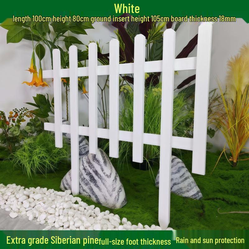 Outdoor Garden Decorative Wooden Picket Fence for Yard and Flower Beds