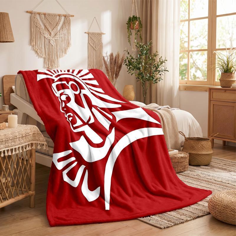 Spartak Moscow Print Flannel Blanket Soft Warm Sofa Bed Throw Blanket For Home Office Bedroom