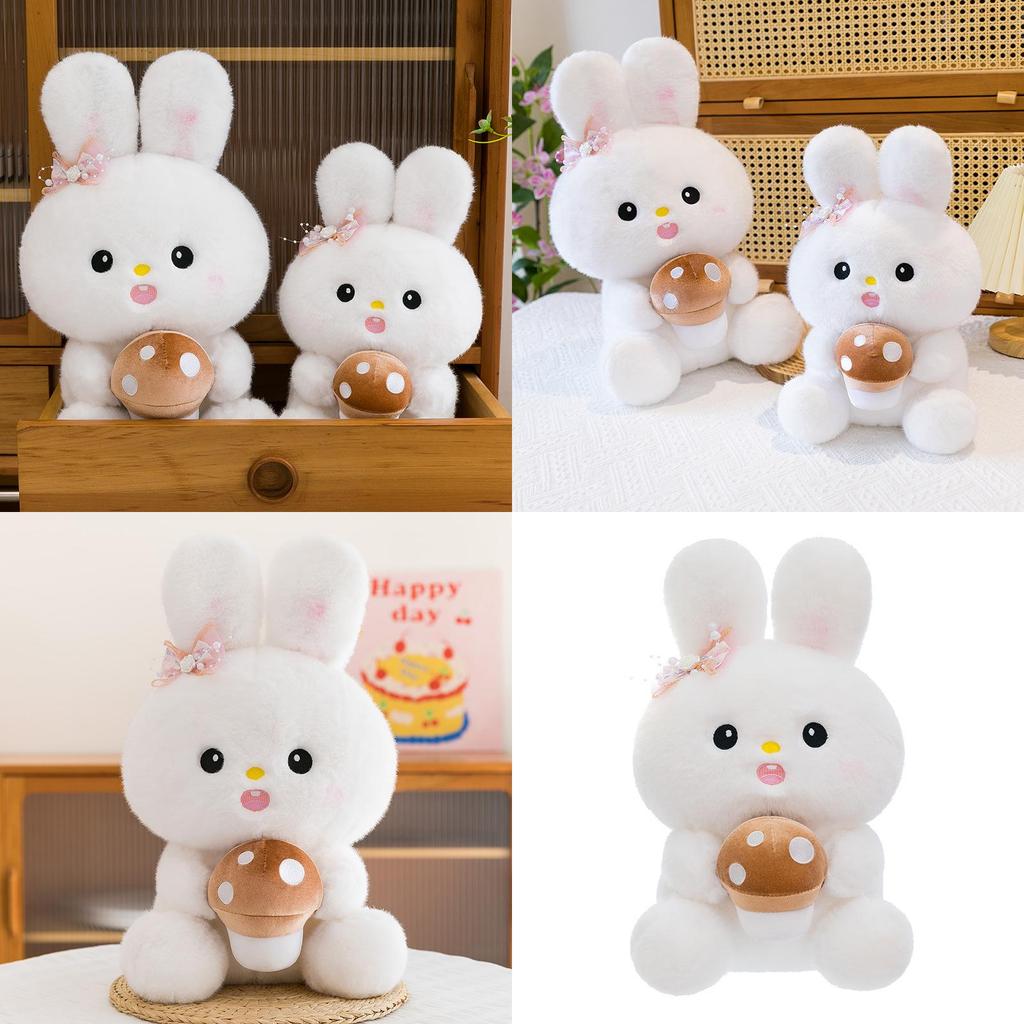 Plush Bunny Toy With Super Soft Short Pile And Children Sleep Decor