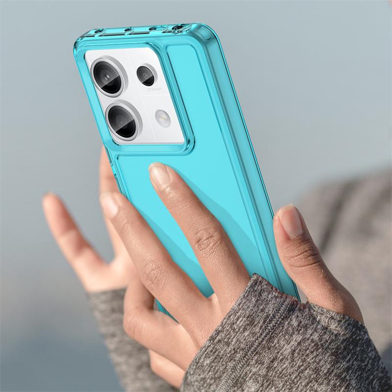Transparent Candy Silicone TPU Case for Xiaomi Redmi Note 13 Pro 5G 12 Pro+ Protective Cover Shockproof Clear Texture Fashion Cover