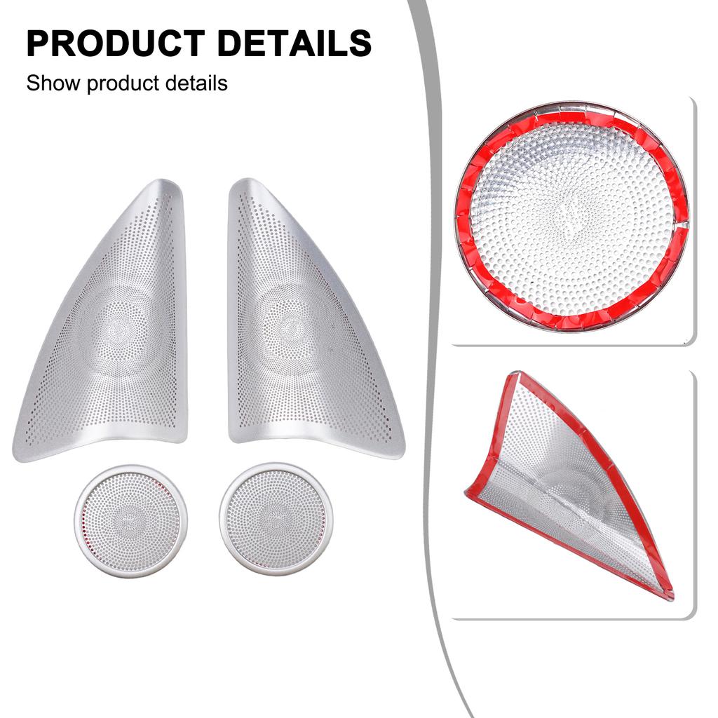 Door Speaker Cover Trims Auto Door Speaker Cover For Mercedes Interior Upgrade Automotive Adhesive Tape Front And Rear Covers