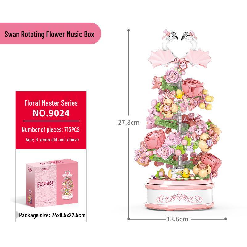 Lele Brothers Educational Flower Music Box Puzzle Toy for Kids