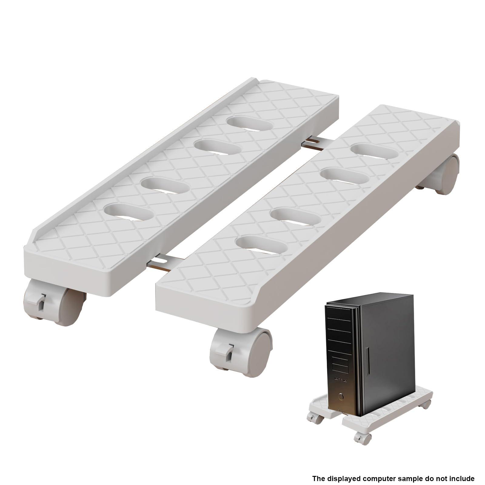 

Adjustable Computer Tower Stand Fits PC Mobile CPU Stand Ventilated PC Tower Stand Under Desk CPU Holder for Desk Accessories