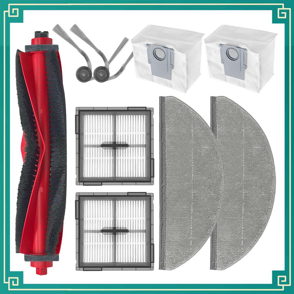 Fit For Roborock Q10 X5/Q10 X5+/Q10P/Q10P+/Q10 PF/Q10 PF+/Q8/Q8+/Q8 Max Pro Parts Main Side Brush Filter Mop Cloth Dust Bag Kits