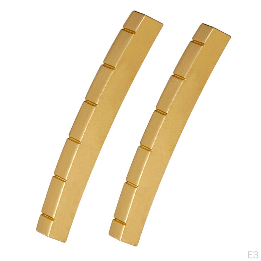 Piuliță din alamă cu crestate de 42 mm DIY pentru piesa de schimb pentru chitară electrică, auriu